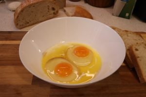 French Toast, Eier und Zutaten