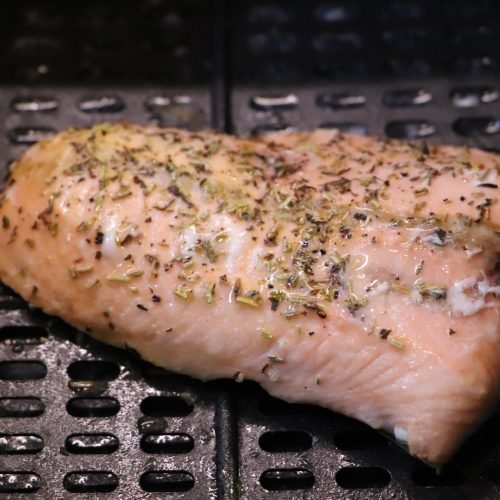 Heißluftfritteuse Lachs