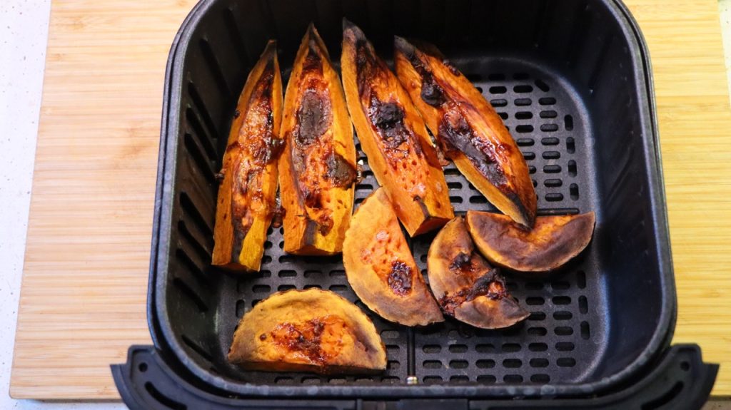 Kürbis braten im Airfryer