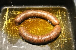 Leberwurst braten