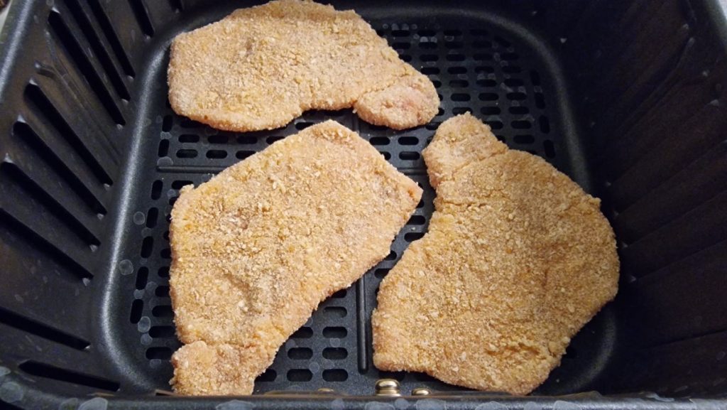 Schnitzel in der Heißluftfritteuse braten